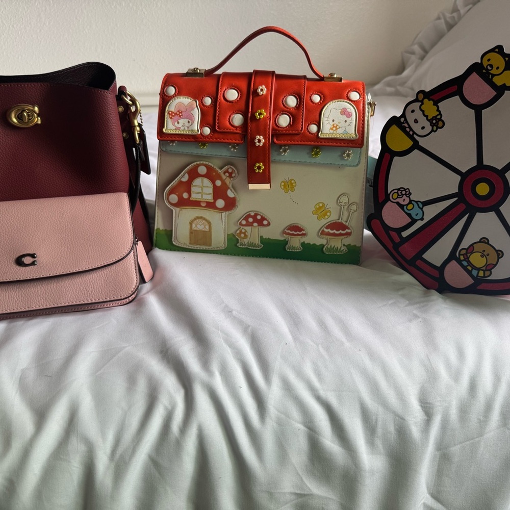 2 Coach bags and 2 HELLO KITTY Lougefly bags